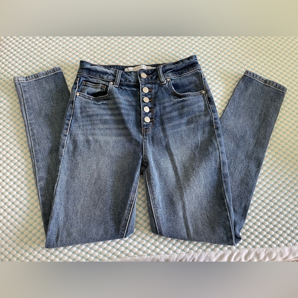 Tinseltown high rise straight leg jeans